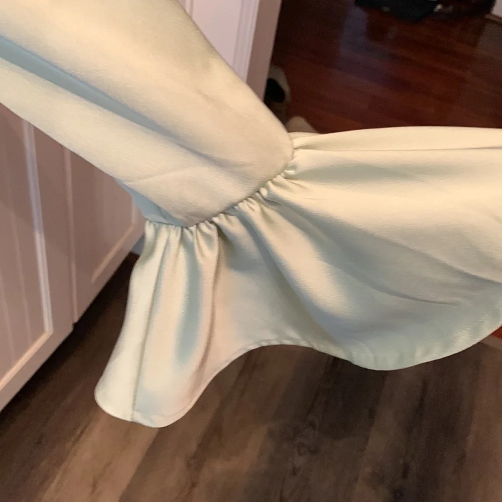J.Crew winter garden ruffle‎ sleeve top. NWOT . Retail 90